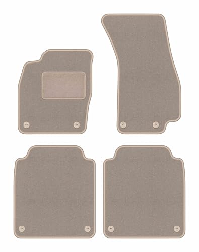 Tapis de voiture Audi A8 D5 Long beige pour voyages d'affaires