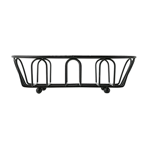 G.e.t. 4-33454 Black Oblong Metal Wire Basket Iron Powder Coated Specialty Servingware Collection #TOP3