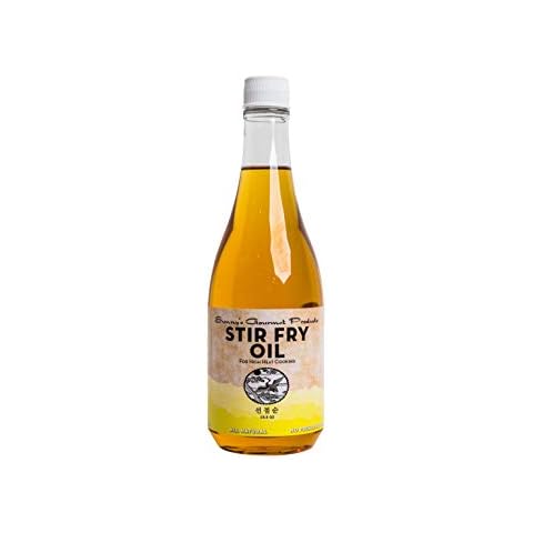 Sunny's Gourmet Korean Stir Fry Oil, For High Heat Cooking, All Natural No Preservatives, 15.5 oz. (Single) Cover
