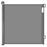 PetHot Stair Gate, Retractable Stair Gate for Babies and Pets, Baby Gate or Dog Gate, Extends up to 55" Wide, 33" Tall One Handed Operation, Baby Gate for Stairs/Doorways/Hallways/Outdoor(Grey)