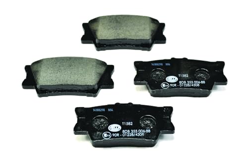 Kit de plaquettes de frein HELLA non préparé pour témoin d'usure T1582