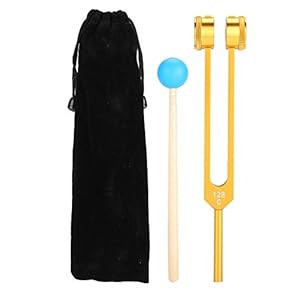 GAESHOW C128HZ Aluminium Gold Ear Cleaning Tuning Vork Neurologische Geluid Healing Tuning Vork Geluid Hamer