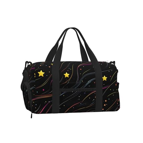 Sac de sport Mexpekil avec compartiment à chaussures étanche grand format galaxie