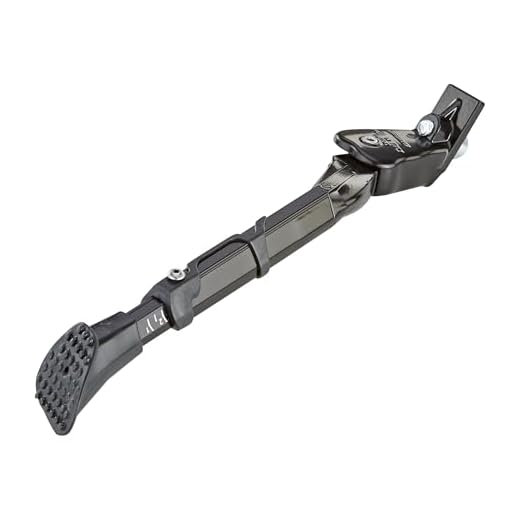 Prophete Seitenständer Ursus King für 24 bis 28 Zoll in der Höhe verstellbar Fahrradständer, schwarz, L