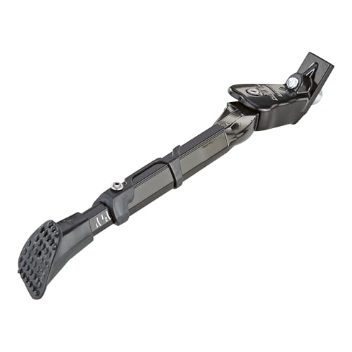 Prophete Seitenständer Ursus King | Fahrradständer für City- und Trekkingräder | höhenverstellbar für 26 bis 28 Zoll | Fahrradständer | Fahrradzubehör | Aluminium | Schwarz