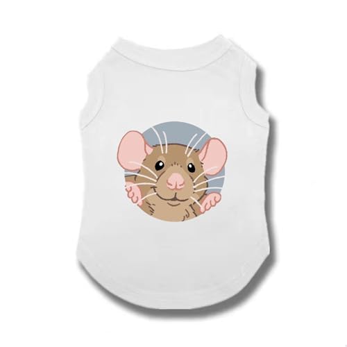 ZSDGBZ 犬服 春夏 tシャツ ペット服 シンプル タンクトップ 袖なし 犬 猫 可愛い 薄手 夏用 通気 伸縮性 白 犬 猫 5XL 小型犬 中型犬 ドッグウェア お出かけ 冷房対策 抜け毛対策 通気 涼やか お散歩 お出かけ
