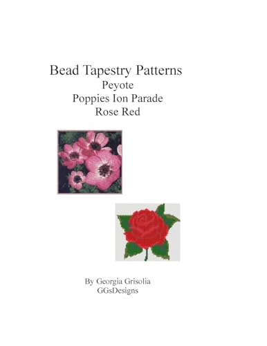 Bead Tapestry Patterns Peyote Poppies On Parade Rose Red