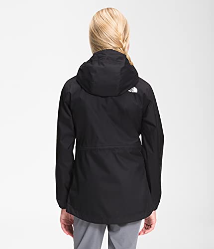 The North Face Girls' Dryvent Mountain Snapper Parka, Tnf Black, Large #TOP1