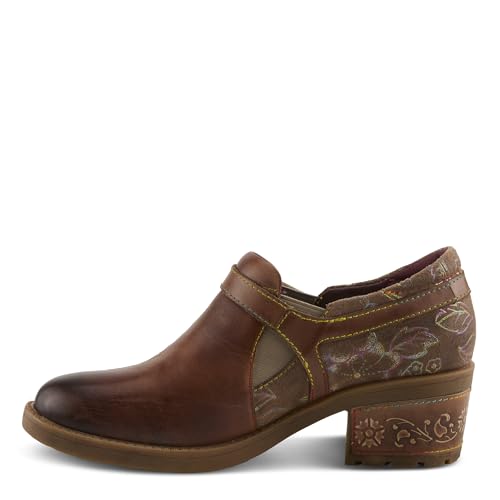 Spring Step L'Artiste Mastella Slip-On Loafers | Hand-Painted Leather Loafer Heels with Artistic Detailing3