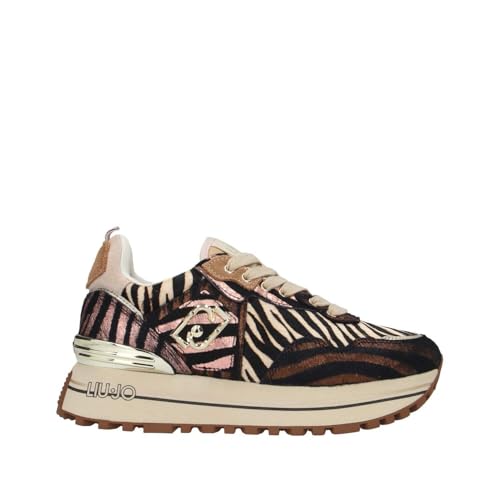 Chaussures Liu Jo Maxi Wonder 01 effet poney et reflets laminés