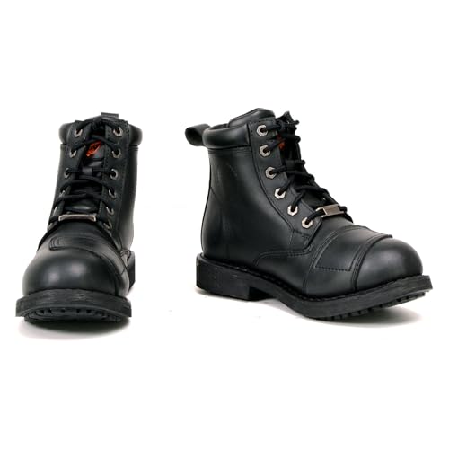 Milwaukee Leather Women's Premium Leather Classic Motorcycle Riding Boots Lace-Up Shoes MBL9322 MBL93232