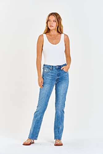 DEAR JOHN Paris Bootcut Jeans for Women - High Rise Highwaisted Denim Comfort Classic Fit Full Length Inseam4