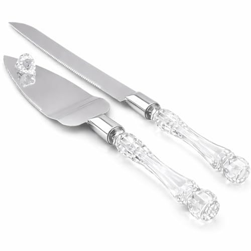 Adorox Elegant Cake Knife and Server Set Stainless...