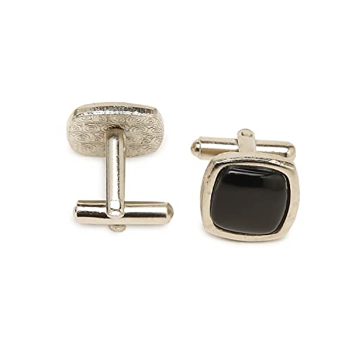 Image of MUTAQINOTI Mens Woven Premium Silk Necktie Suit Accessories Set With Pocket Square Cufflinks Brooch Golden Tie Pin (TEGP2)