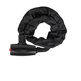 Kompatibel for WEST BIKING, Fahrrad-Anti-Diebstahl-Kettenschloss aus harter Stahllegierung, fett for MTB-Fahrrad, Motorrad, Roller, Fahrradzubehör(Black-0.9m)