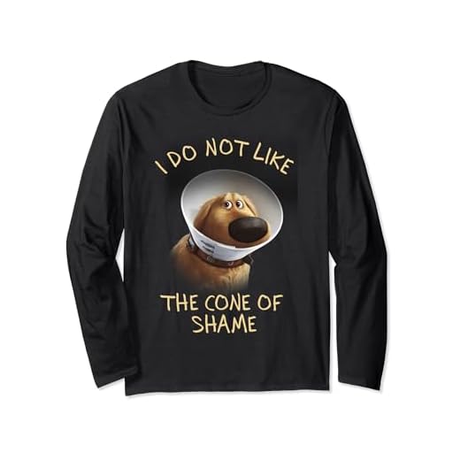Disney Pixar Up Dug Sad Cone Of Shame Manga Larga