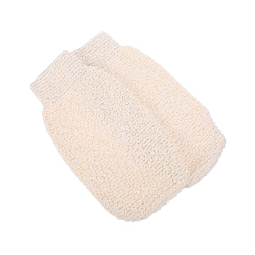iplusmile 2 piezas Guantes de Ducha de de Bambú Exfoliantes para Cuerpo y Espalda con Masaje Suave Toallas Exfoliantes Reutilizables para Limpia y