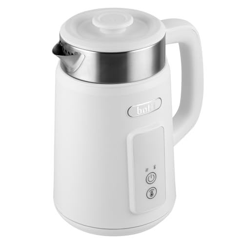 Botti Luiz hervidor 1,5L blanco | Pantalla LED de temperatura | Diseño de doble pared | Base giratoria de 360° | Calentamiento rápido | Función de mantenimiento de calor | Apagado automático