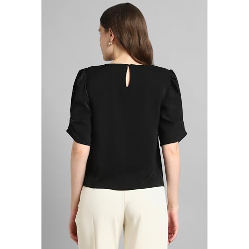 Image of Van Heusen Women's Regular Fit Half Sleeve Round Neck Formal Top