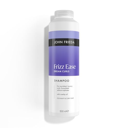 John Frieda Frizz Ease Dream Curls Shampoo 500ml. Curly Hair Shampoo with Anti Frizz Care Wavy Hair Support and Soft Defined Finish