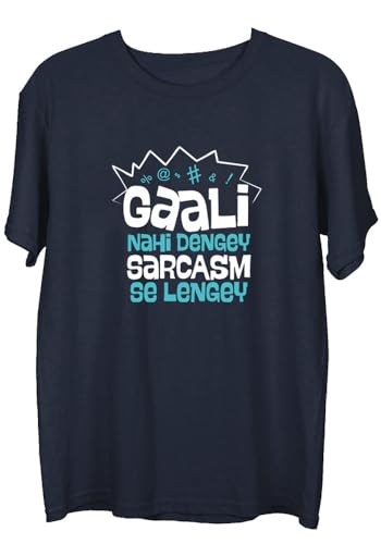Image of Wear Your Opinion Printed T Shirt for Men (Sarcasm Se Lengey)