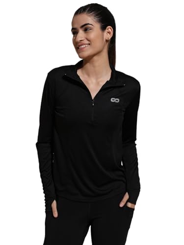 Image of Silvertraq Women's Athleisure Runner Zip Neck T-Shirt