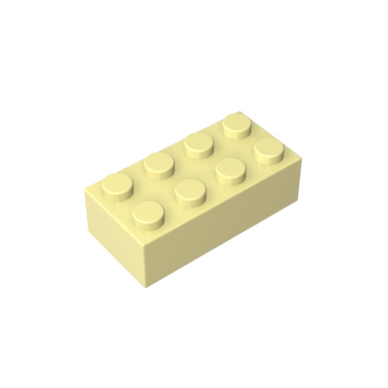 Gobricks 3001 Basic Bricks Brick 2x4 50 Pieces GDS-542 Compatible with Lego Building Blocks Color:Light yellow 19 โ image 1