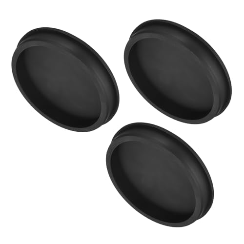 Image of uxcell High Temp Silicone Plug Mount Dia 151.5mm /5.96 inch t Shaped Rubber Stopper Hole Plugs for Powder Coating Plating Waterproof Plugs Sealing Plugs Black Pack of 2(OD 160mm)