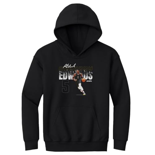 500 LEVEL Anthony Edwards Youth Hoodie Sweatshirt - Anthony Edwards Minnesota Dissolve WHT