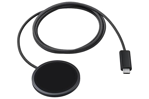 Samsung Magnet Wireless Charger 25 Watt EP-P2900B für Smartphones und kompatible Ladecases verschiedener Hersteller, Qi2-Support, Schwarz