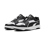 Puma RBD Break Low Unisex-Sneaker, Weiß, Schwarz, Schwarz, 8 UK