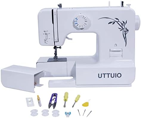 Uttuio Mechanical Sewing Machine With Accessory Kit - 63 Stitch Applications - Easy To Use & Great for Beginners