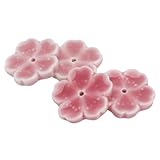 IMIKEYA 4pcs Cherry Blossom Ceramic Incense Holder Incense Stick Burner Incense Stick Porcelain Holder Decoration for Home Flower Chopsticks Rest Pottery Dishes Tray Ceramics Delicate