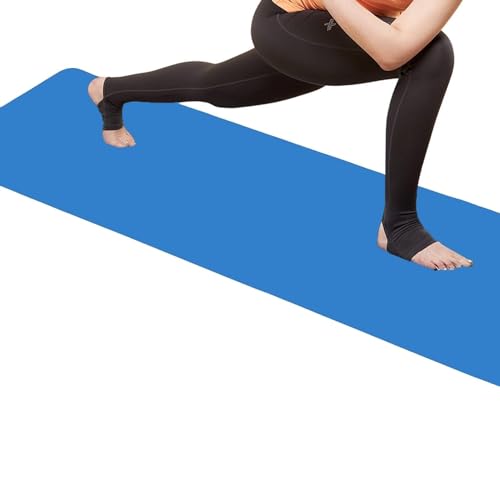 Image of Eco-Friendly Non-Slip Yoga Mat 4mm - Anti-Skid Exercise Mat for Home, Gym, Outdoor Workouts | Meditation, Yoga Asanas, Fitness | Yoga Mat for Men, Women & Kids - Multicolor ( Color may vary as per availability ) (Blure, 4 mm)