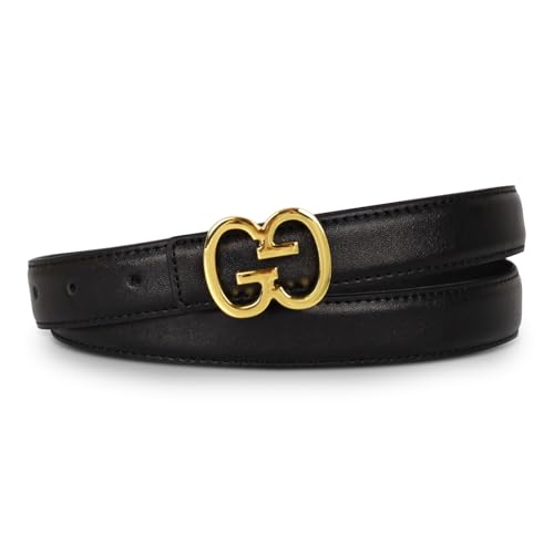 Image of Aurolran Women's Leather Belt with Buckle - Ideal for Dresses, Jeans, and Coats
