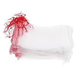 Holibanna 100stücke Sandwaschmaschine Filterbeutel Aus Polyethylen Mit Zugschnur Passend Für Ablaufschlauch Und Sandwaschmaschinen Mesh-beutel Für Aquariumsaufbereitung