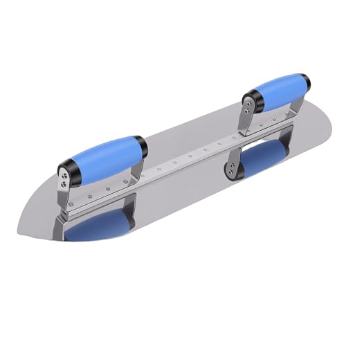 Generic Paleta de Piscina de Doble con Remaches Reforzados, Paleta de Enyesado Ergonómica de Acero Inoxidable de 20' para Techo y Pared