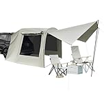Versatile Car Tent SUV Tent 4-6 Persons Family Camping Tent for Vehicle,285x240x195cm,SUV Tailgate Attachement Waterproof Rainfly Screen Room,with Porch Extension Tailgate Awning and Storage Bags