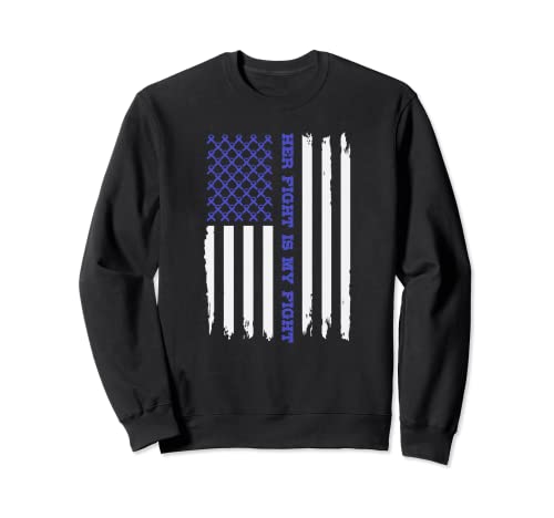 Síndrome de Guillain Barre BANDERA AMERICANA Su lucha es mi lucha Sudadera