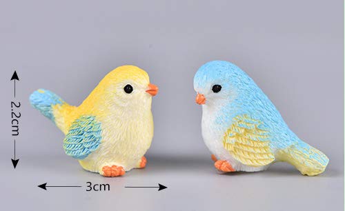 Honeytoys 8Pcs Resin Mini Birds, Miniature Figurines, Fairy Garden Accessories, Fairy Garden Supplies, Fairy Garden Animals For Fairy Garden, Plant Pots, Bonsai Craft Decor #TOP5