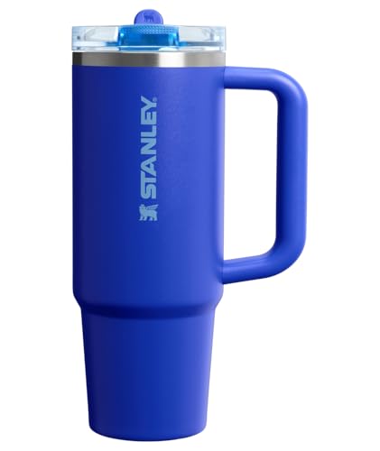 Image of STANLEY Quencher ProTour Flip Straw Tumbler with Leakproof Lid 30 oz | Built-In Straw & Handle | Cupholder Compatible for Travel | Insulated Stainless Steel Cup | BPA-Free | Cobalt