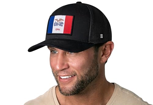 Image of HAKA State Flag Series Trucker Hat for Men & Women, Adjustable Baseball Hat, Golf Hat Snapback