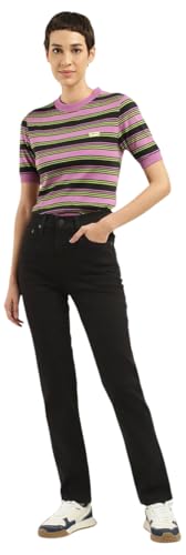 Levi's Plus Size 724 High Rise Straight Vaqueros Mujer, Black, 18 L