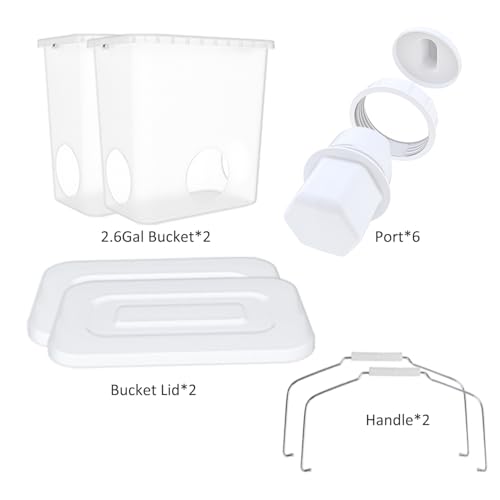 Mozoba CHCIEN FEEDER SET Automatic Chicken Feeder Chicken Feed Container Hanging Chicken Feeder Rainproof Poultry Feeder Bucket  thumb #5