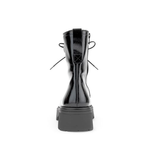 Gabor Damen Combat Boots, Frauen Stiefeletten,Best Fitting,schnürstiefel,Winterstiefel,Winterschuhe,gefüttert,schwarz(Altsilber)… – Ansicht 3