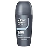 Dove Men+Care Classic with a long-lasting classic fragrance Men's Antiperspirant Deodorant Roll On for 48 hour protection against sweat and odour 50 ml, Pack of 6