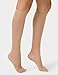 No nonsense Women's Sheer Knee High Value Pack with Comfort Top, Nude - 8 Pair Pack, Plus