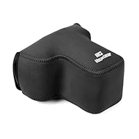 MegaGear Neopren-Kameratasche für Fujifilm X-T50 (16-50 mm) – stilvolle und schützende Digitalfotografie-Tasche (Schwarz)