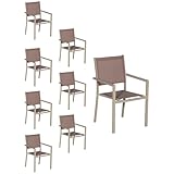 Design contemporain et élégant : Ces chaises apportent une touche moderne et actuelle à votre espace extérieur, s'intégrant parfaitement avec d'autres meubles de jardin tout en offrant une atmosphère fraîche et tendance.