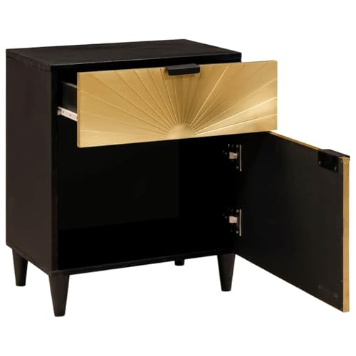 Table de Nuit Moderne avec Tiroir pour Rangement de Chambre Compact